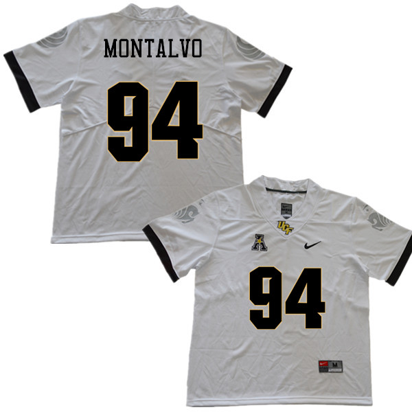 Men #94 Anthony Montalvo UCF Knights College Football Jerseys Sale-White